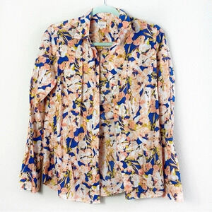 J. Crew The Perfect Shirt Floral Long Sleeve Button Down Shirt 100% Cotton sz S